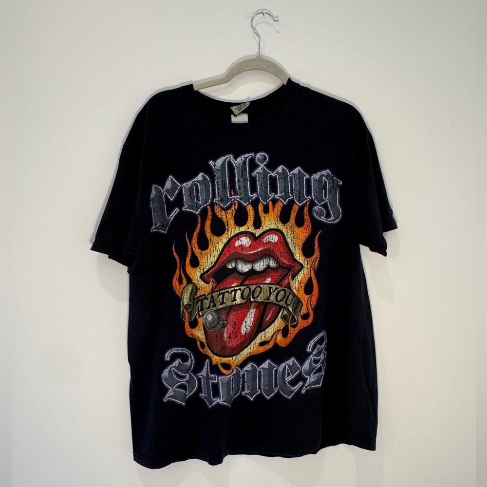 Liquid Blue Rolling Stones Tattoo You Vintage T-Shirt